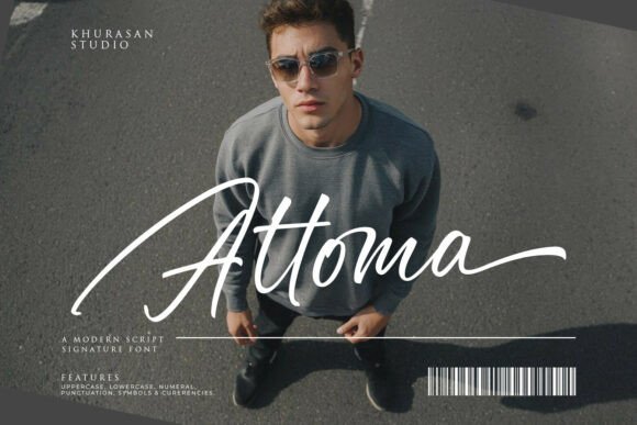 Attoma: A Script Font with Natural Brush Energy