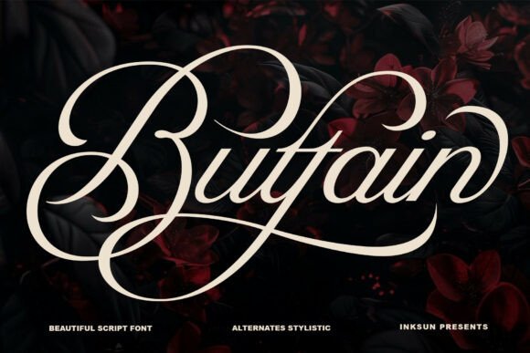 Buttain: A Script Font for Elegant Branding