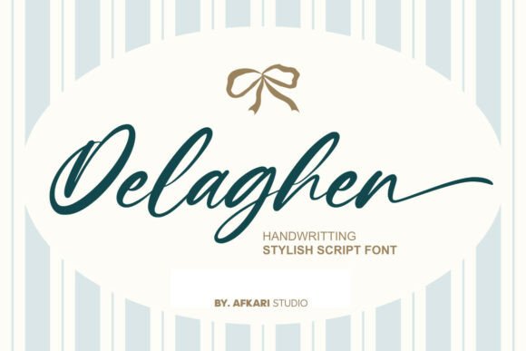 Delaghen: A Handwritten Script Font for Modern Elegance
