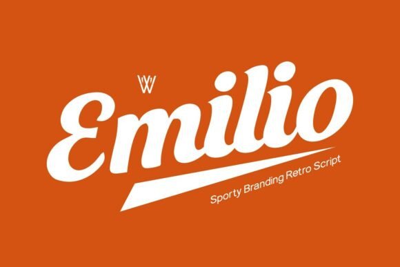 Emilio: A Bold Retro Script for Dynamic Branding