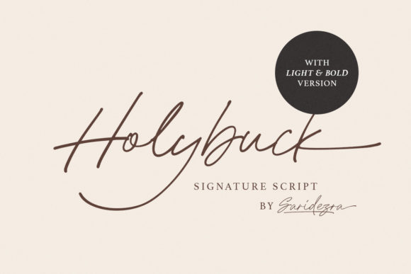 Holybuck: The Script Font for a Modern, Refined Look