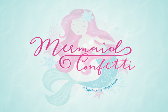 Mermaid Confetti: Elevate Your Creative Projects with This Magical Script Font