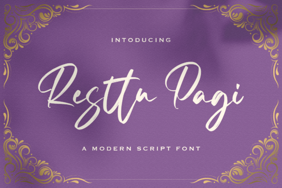 Resttu Pagi: The Script Font That Brings Joy to Your Designs