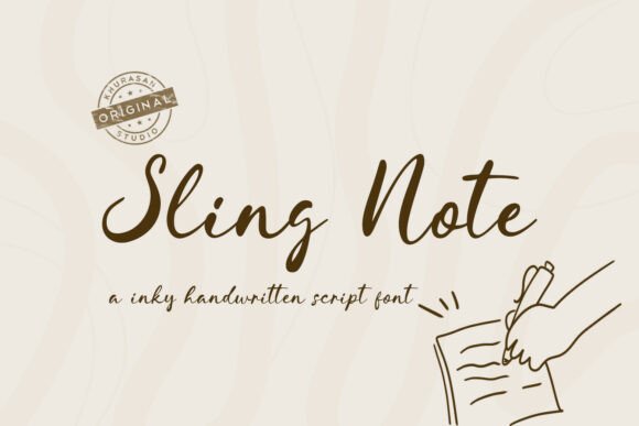 Sling Note: The Script Font That Captures Authentic Hand-Lettering