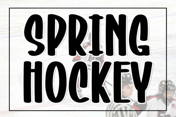 Spring Hockey: Elevating Your Design with Handwritten Grace