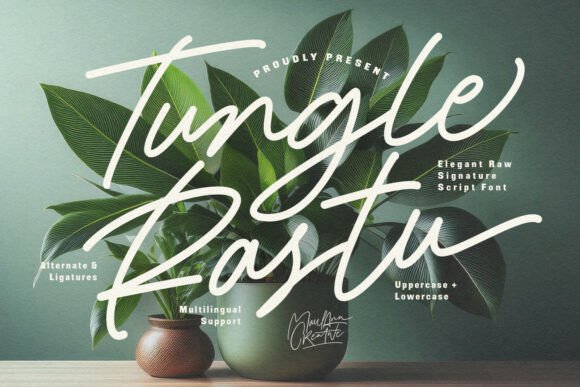 Tungle Rastu: The Organic Flow of Modern Script Typography