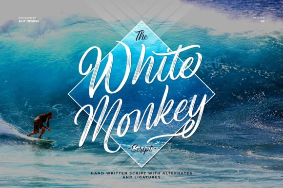 White Monkey: A Script Font That Whispers Luxury